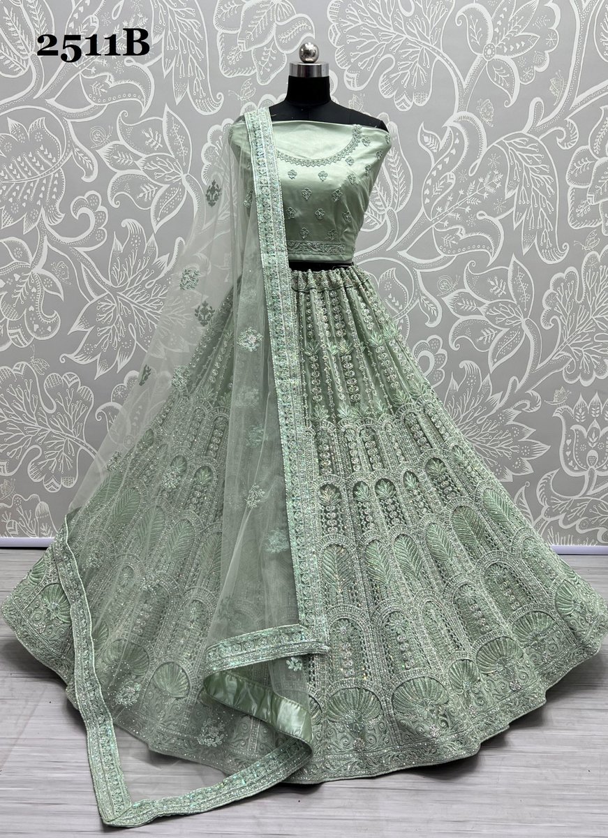 Anjani Art Bridal Lehenga 2511 Colors 5