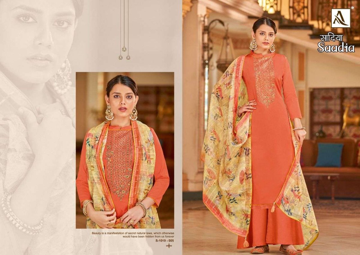 Alok Suit Saadia 1019-001 to 1019-006 Series 5