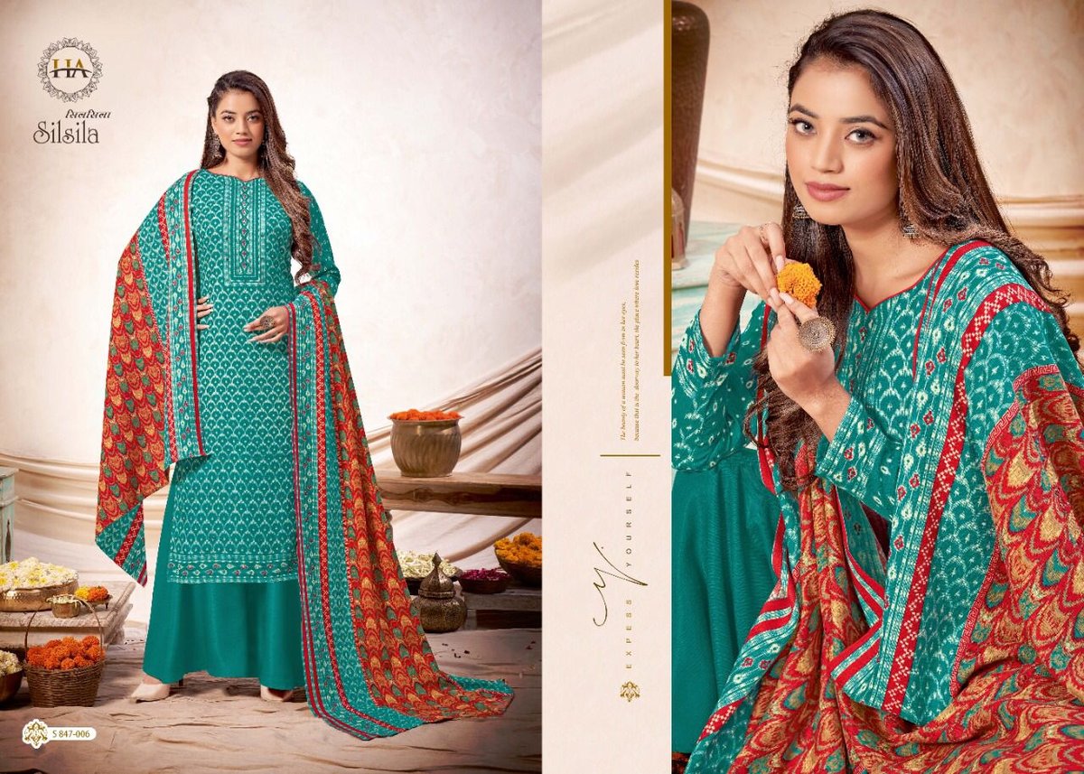 Harshit Fashion Silsila 847-001 to 847-010 Series 6