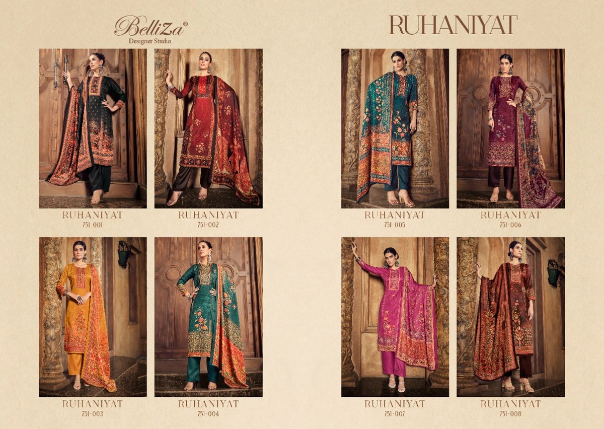Belliza Designer Ruhaniyat 751-001 to 751-008 Series 9
