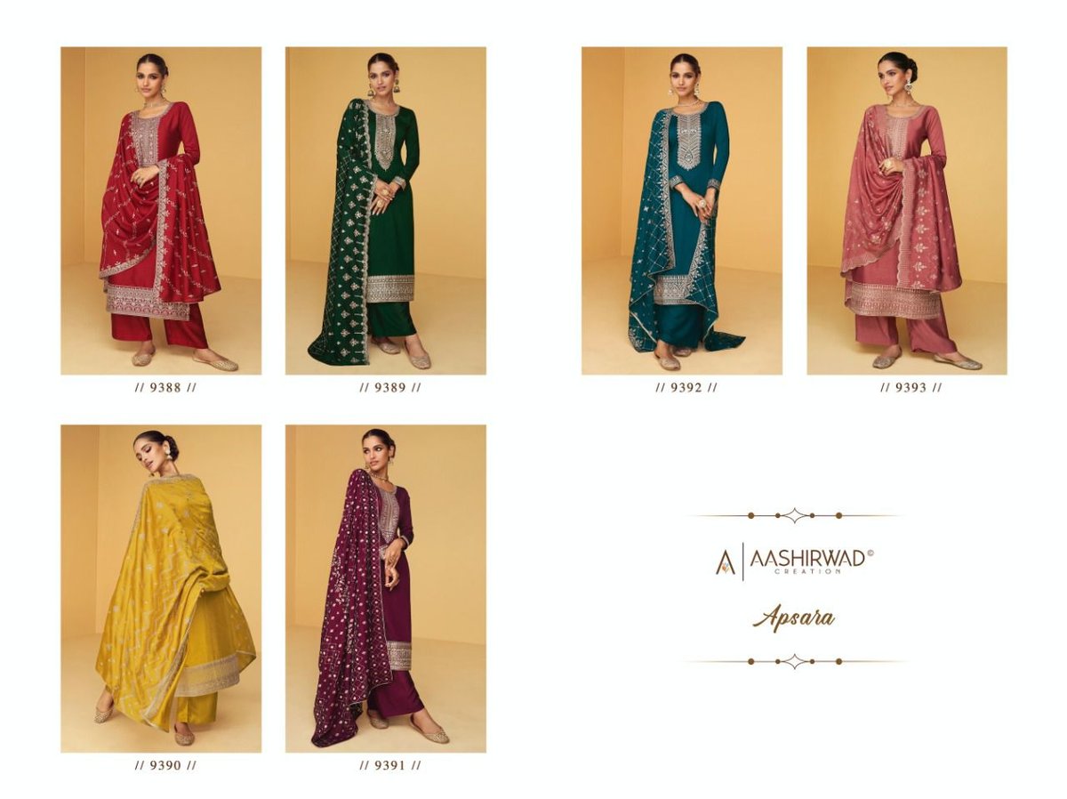 Aashirwad Creation Apsara 9388-9393 Series 7