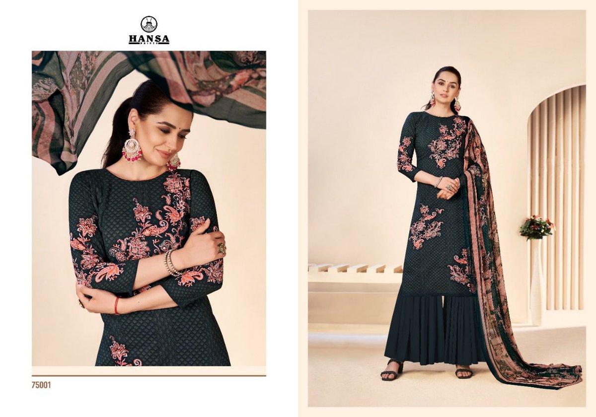 Hansa Prints Husna Ara Niharika 75001-75006 Series 1
