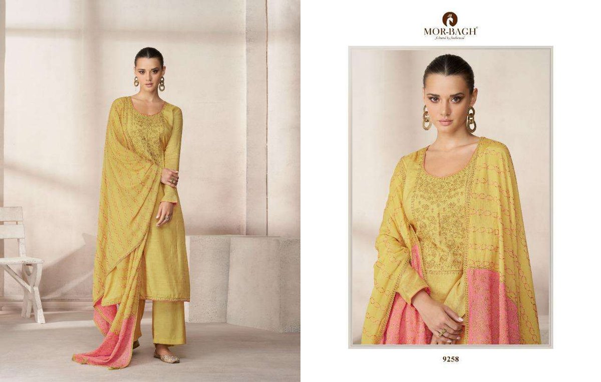 Aashirwad Creation Mor Bagh Scarlet 9258-9262 Series 1