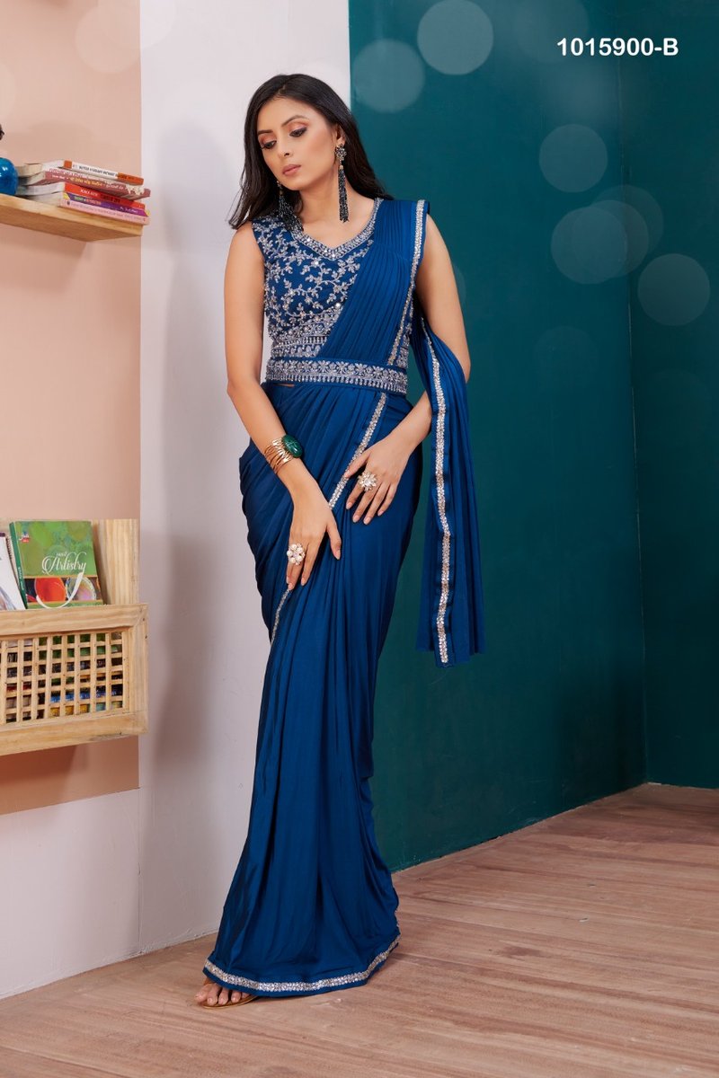 Aamoha Trendz Ready To Wear Designer Saree 1015900 Colors 3