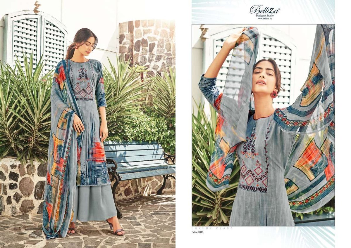 Belliza Designer Heeriye 542-001 To 542-010 Series 6