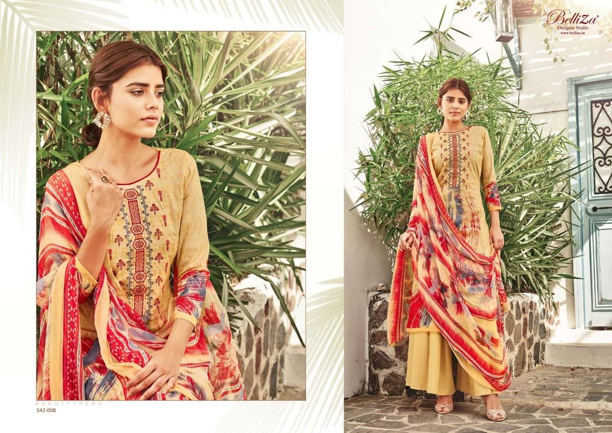 Belliza Designer Heeriye 542-001 To 542-010 Series 8
