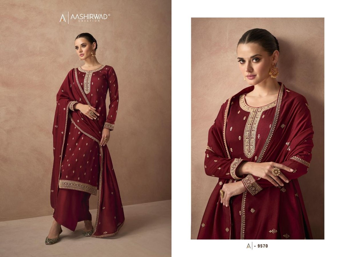 Aashirwad Creation Gulmohar 9565-9570 Series 6