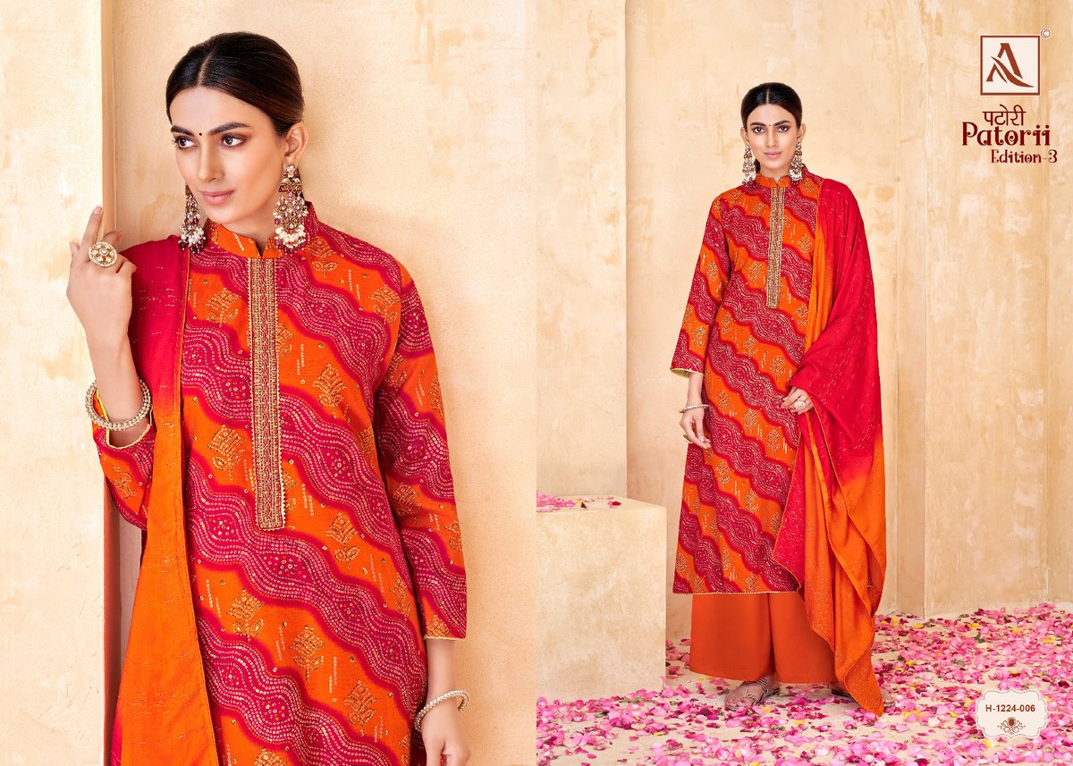 Alok Suit Patorii Edition-3 1224-001 to 1224-008 Series 6