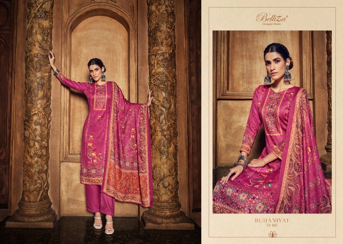 Belliza Designer Ruhaniyat 751-001 to 751-008 Series 7