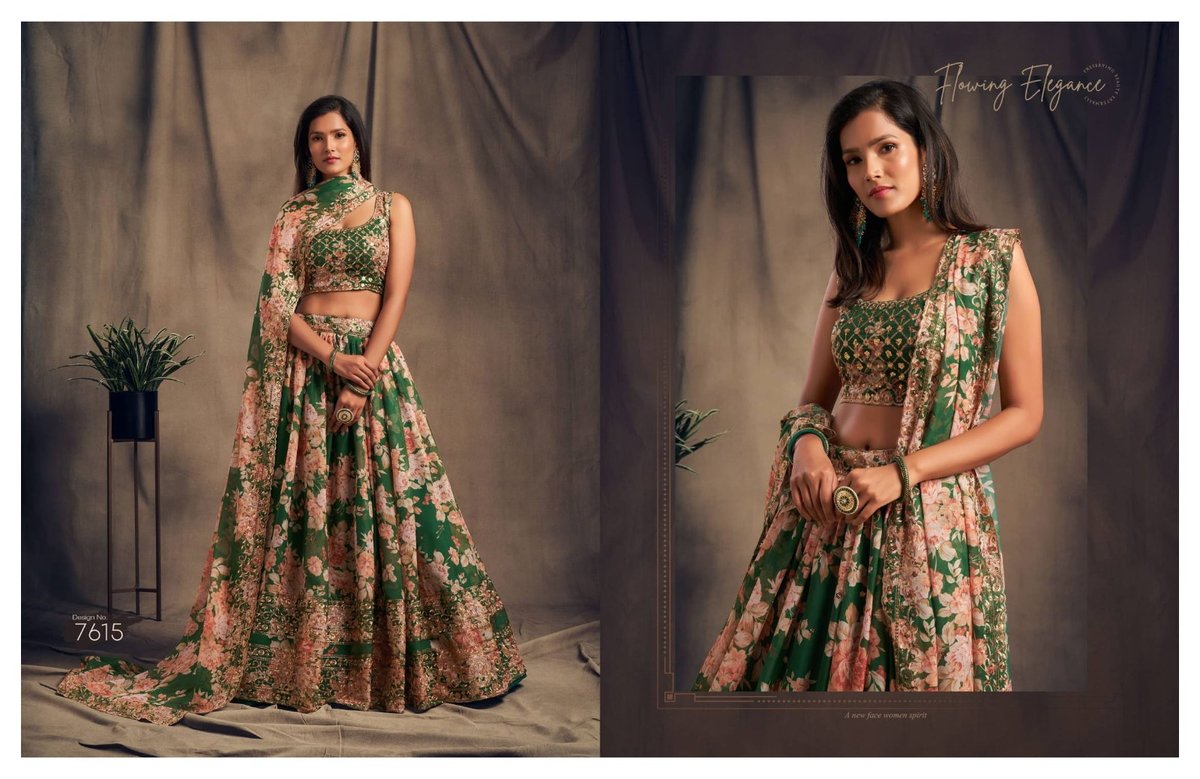 ZEEL FLORAL VOL-2 7611 TO 7619 5