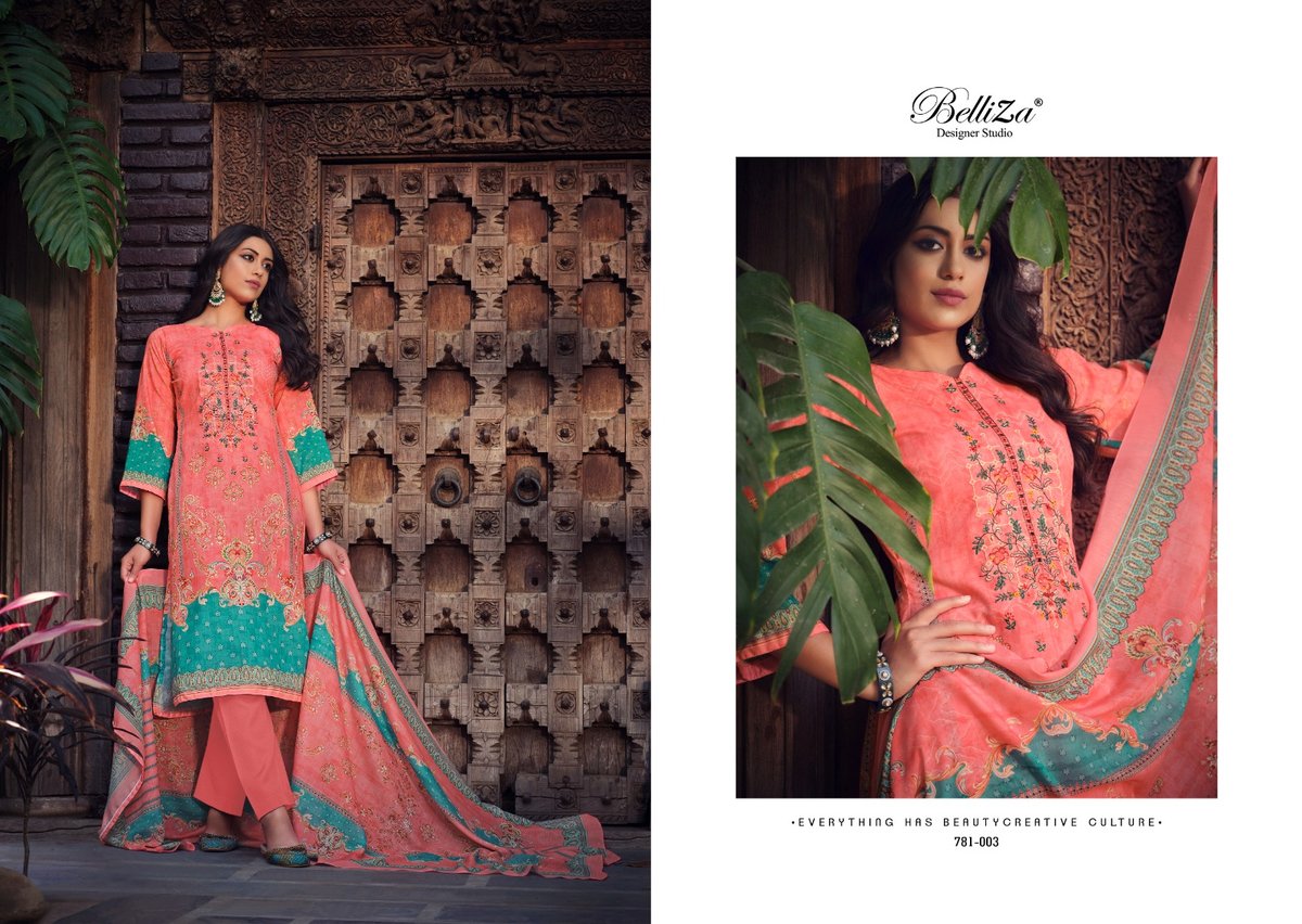 Belliza Designer Ziana Vol-2 781-001 to 781-008 Series 3