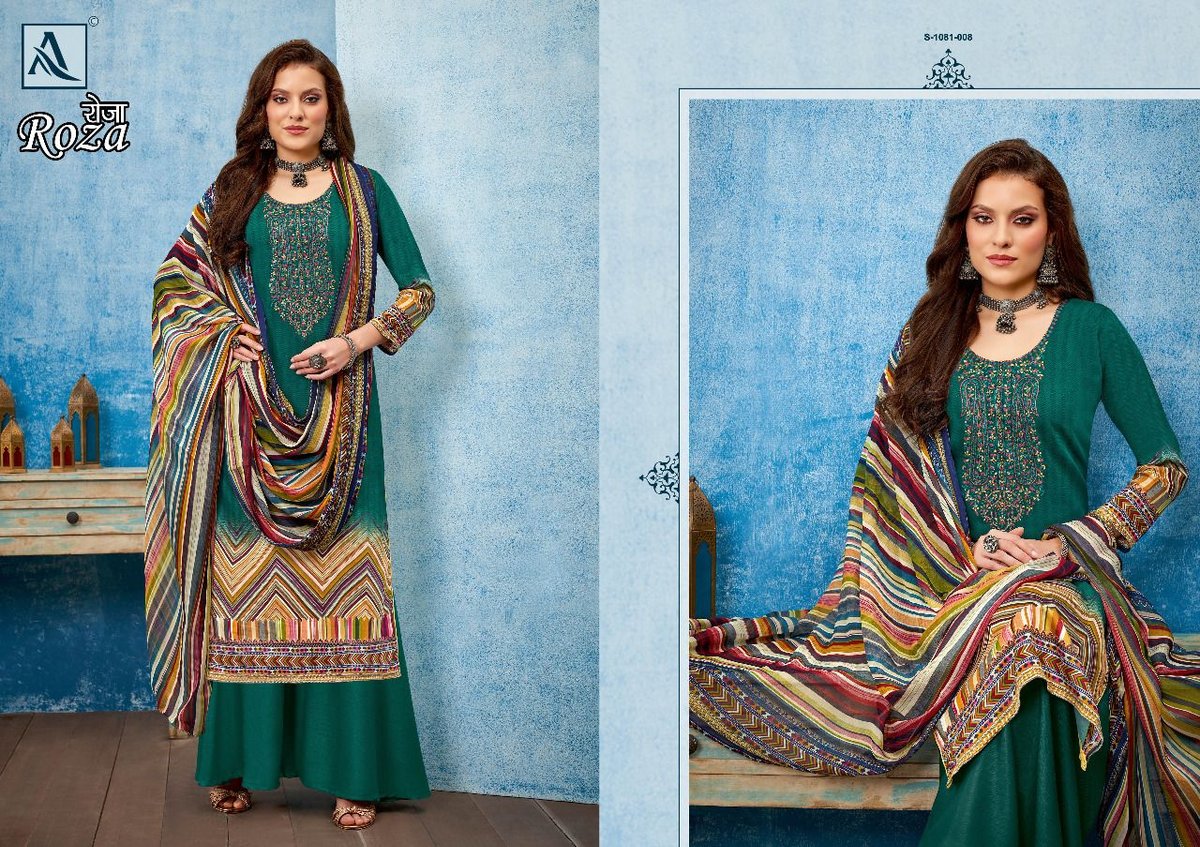 Alok Suit Roza 1081-001 to 1081-008 Series 8