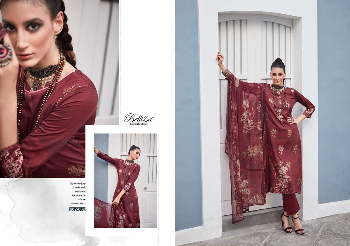 Belliza Designer Kanika 602-001 to 602-006 Series 2