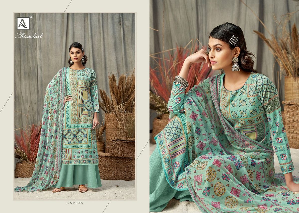 Alok Suit Chanchal 586-001 to 586-010 Series 5