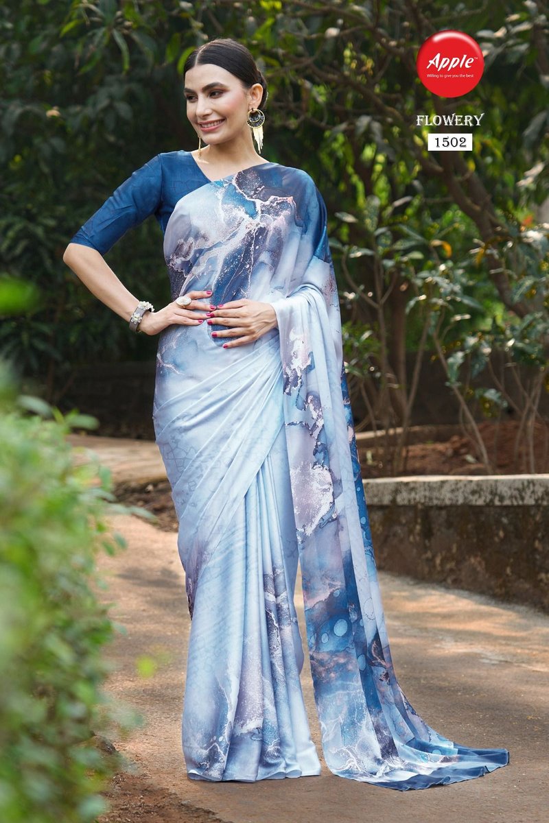 Apple Saree Flowery Vol-15 1501-1508 Series 2