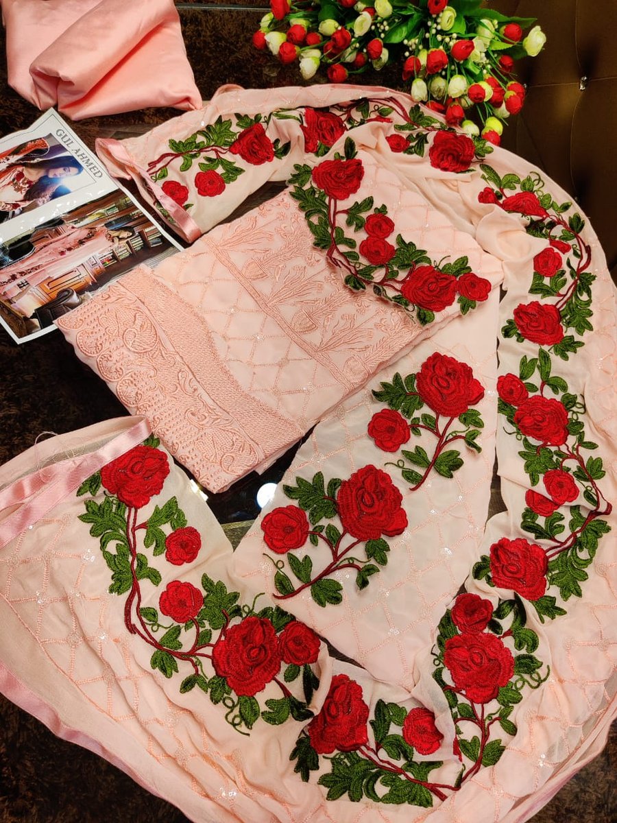 Gul Ahmad Passion Peach Salwar Suits 3