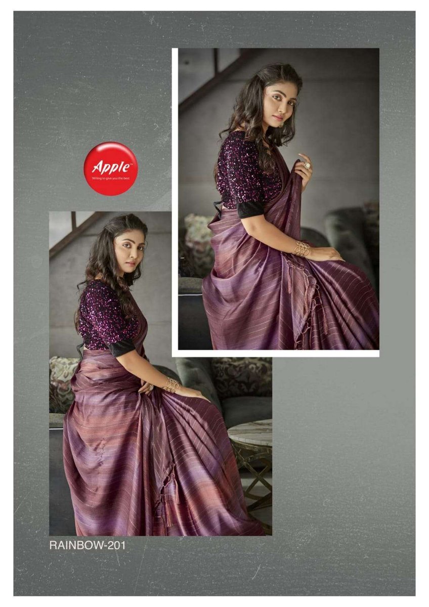 Apple Saree Rainbow Vol-2 201-206 Series 1