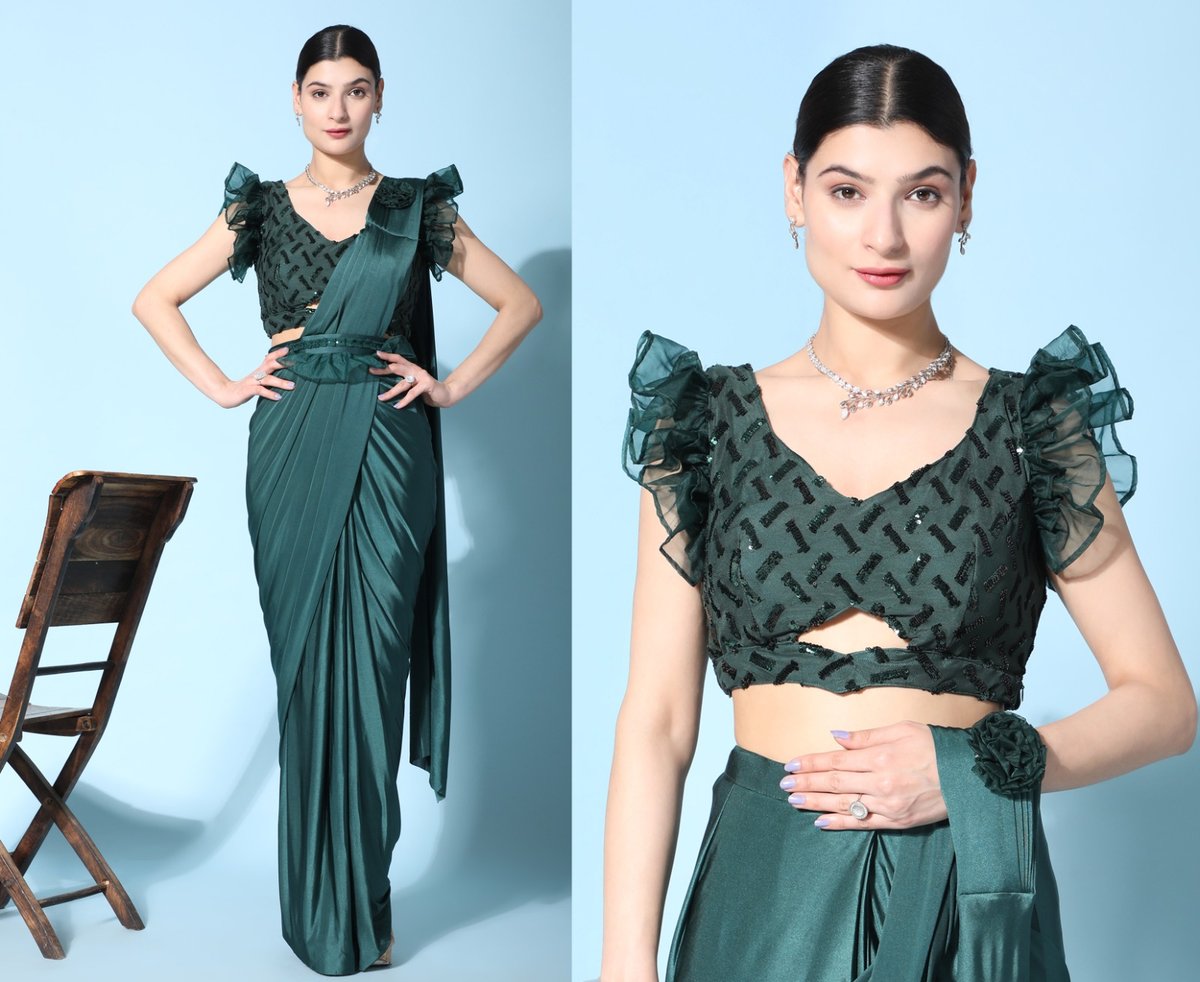 Aamoha Trendz Ready To Wear Designer Saree 1016353 New Colors 1