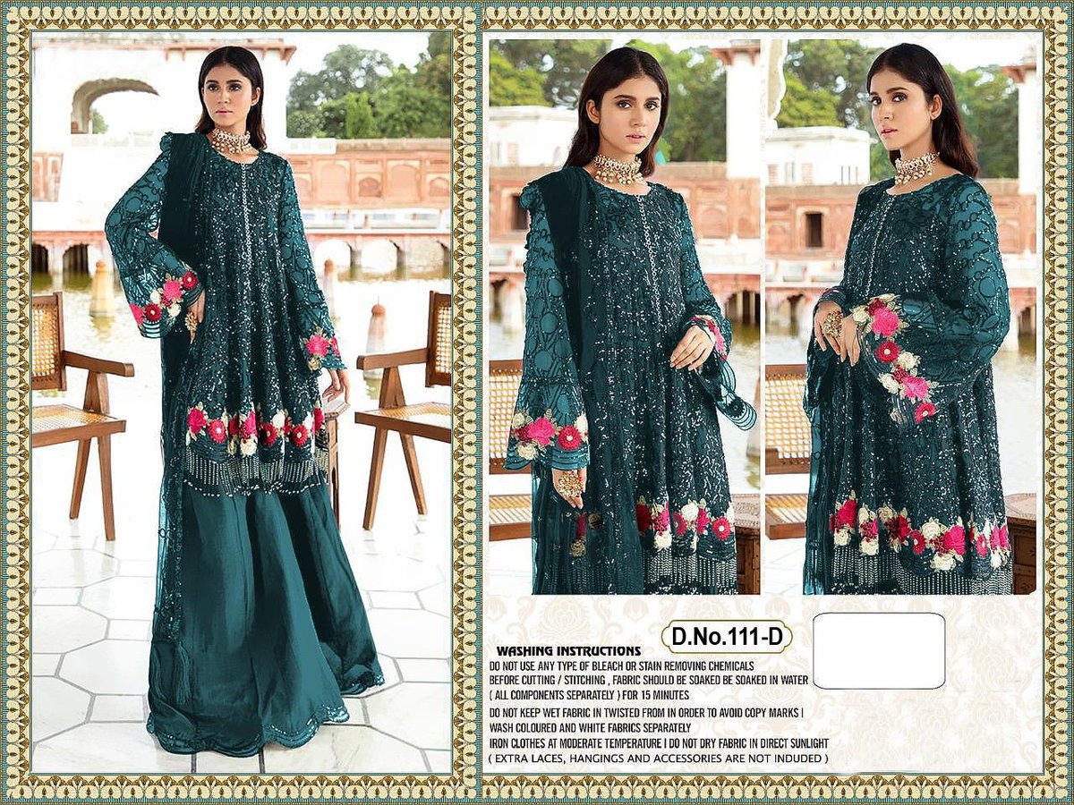111 Colors Georgette Fabric Salwar Kameez 5