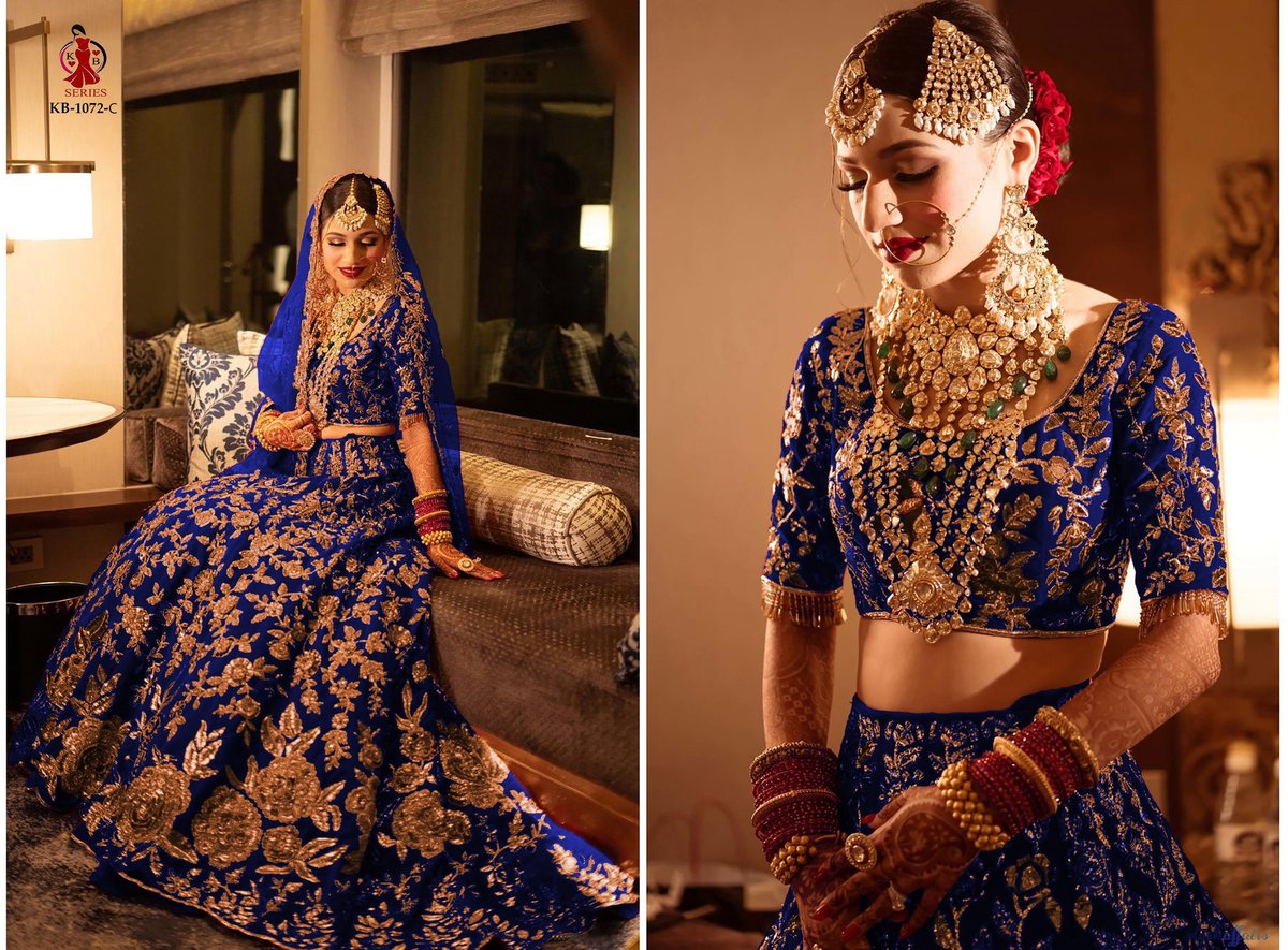 KB SERIES BOUTIQUE COLLECTION BRIDAL LEHENGA KB-1072-A TO KB-1072-D 3