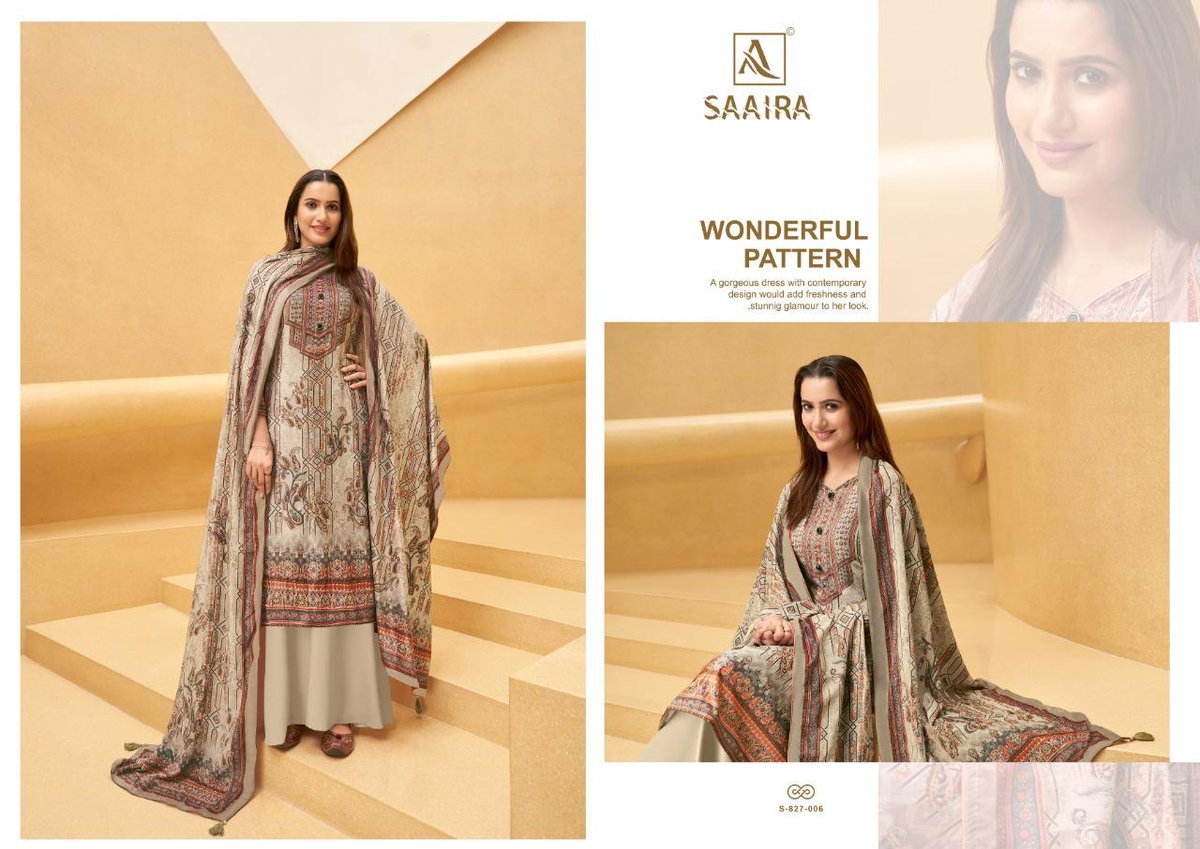 Alok Suits Saaira 827-001 to 827-008 Series 6
