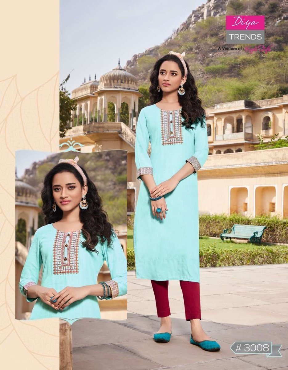 Diya Trends Casual Dairy Vol-3 3001-3012 Series 8