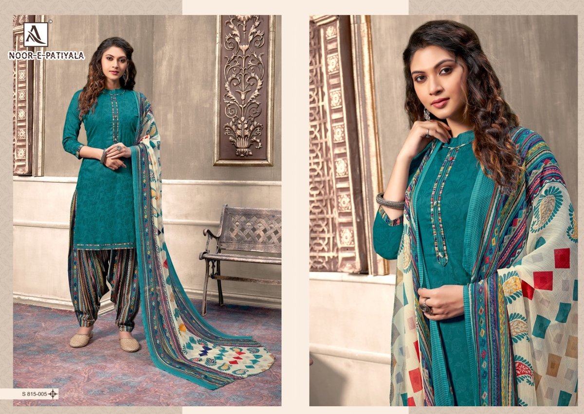 Alok Suits Noor E Patiyala 815-001 to 815-010 Series 5