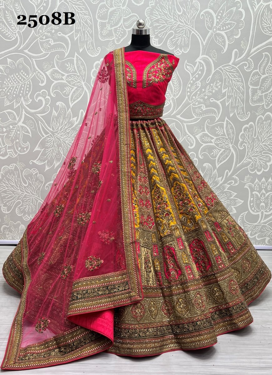 Anjani Art Bridal Lehenga 2508 Colors 6