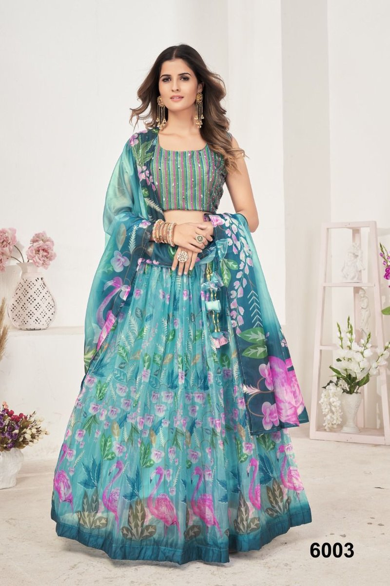 Nazneen Lehenga Akrut 6001-6011 Series 3