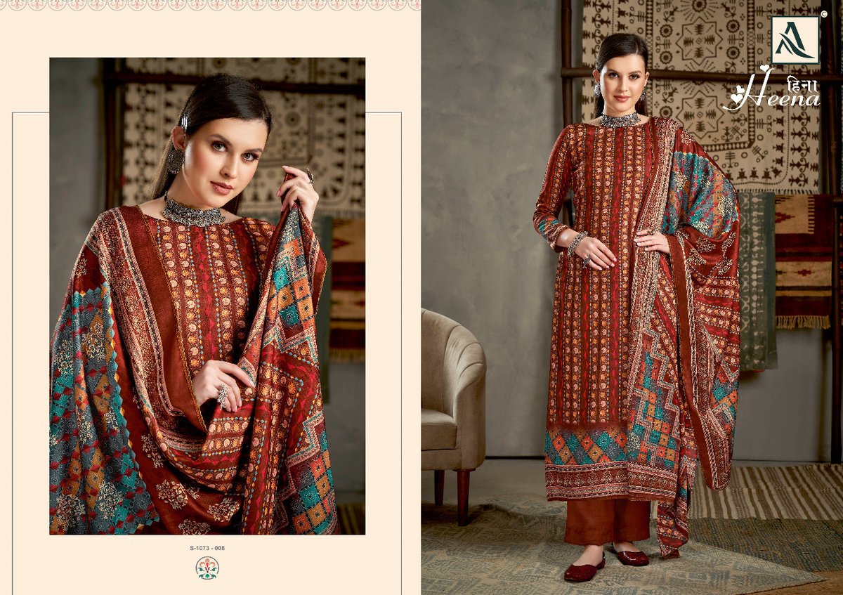 Alok Suit Heena 1073-001 to 1073-008 Series 8