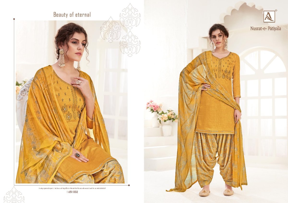Alok Suits Nusrat E Patiyala 651-001-651-010 Series 2