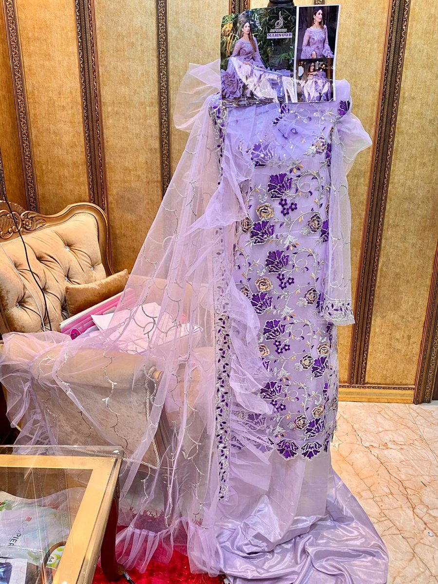 Alif Fashion Mahnoor Purple Salwar Suit 2