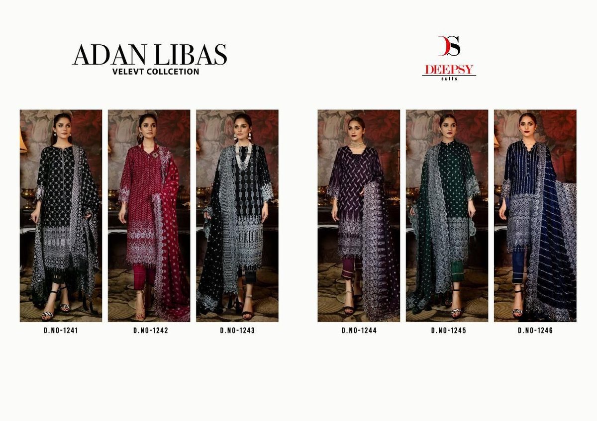Deepsy Suits Adan Libas Velvet Collection 1241-1246 Series 7