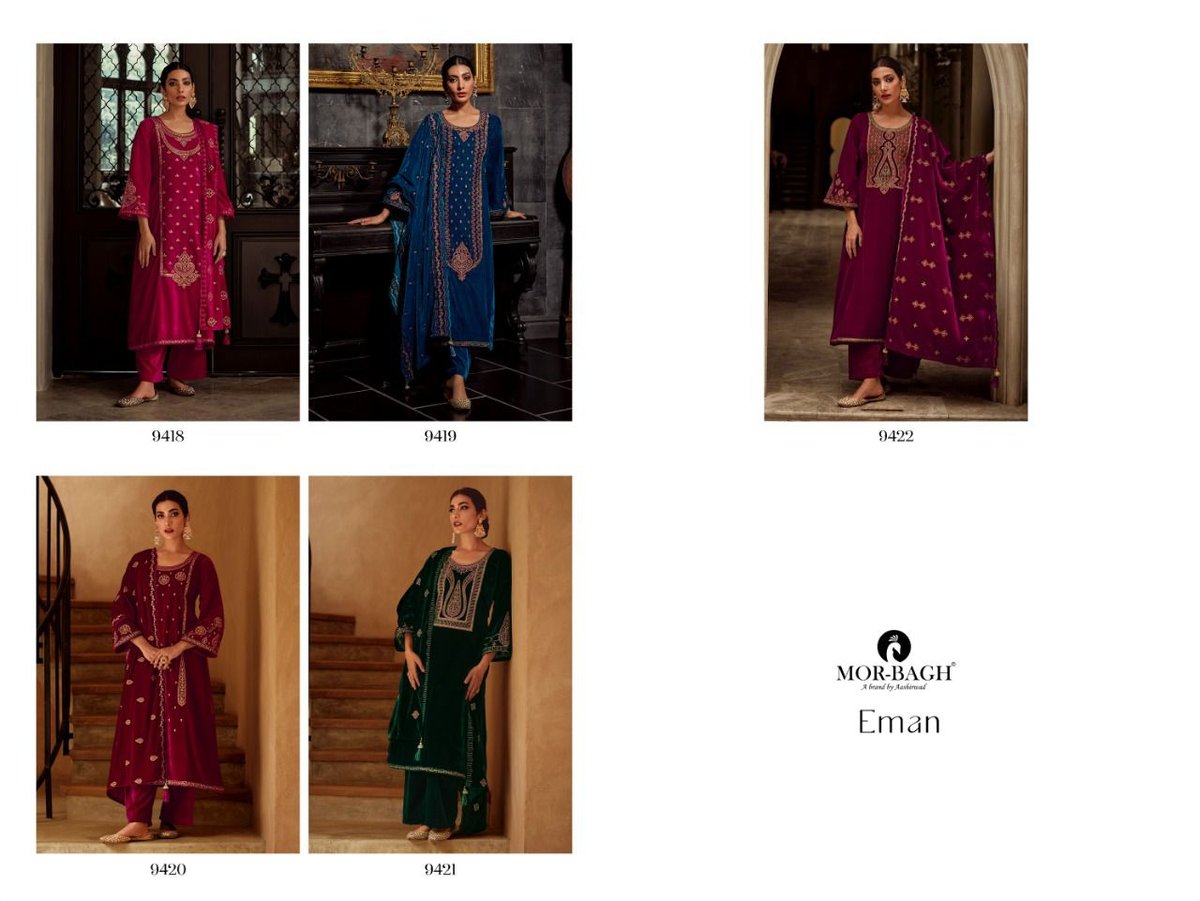 Aashirwad Creation Mor Bagh Eman 9418-9422 Series 6