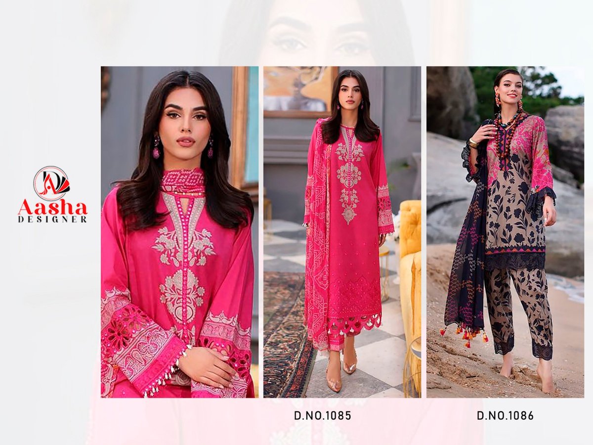 AASHA DESIGNER SANA SAFINAZ VOL-2 1085 TO 1086 3