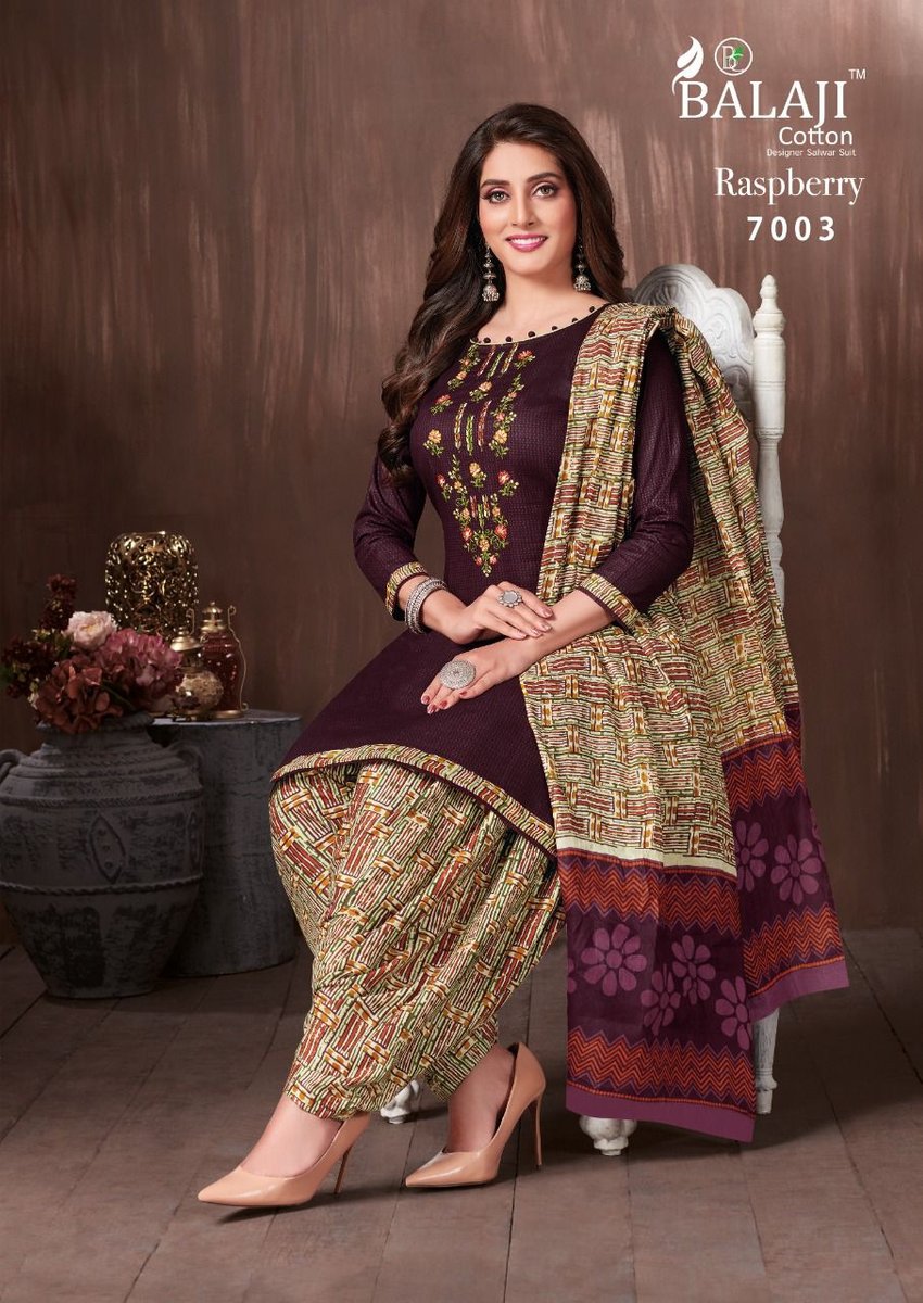 Balaji Cotton Raspberry Vol-7 7001-7012 Series 3