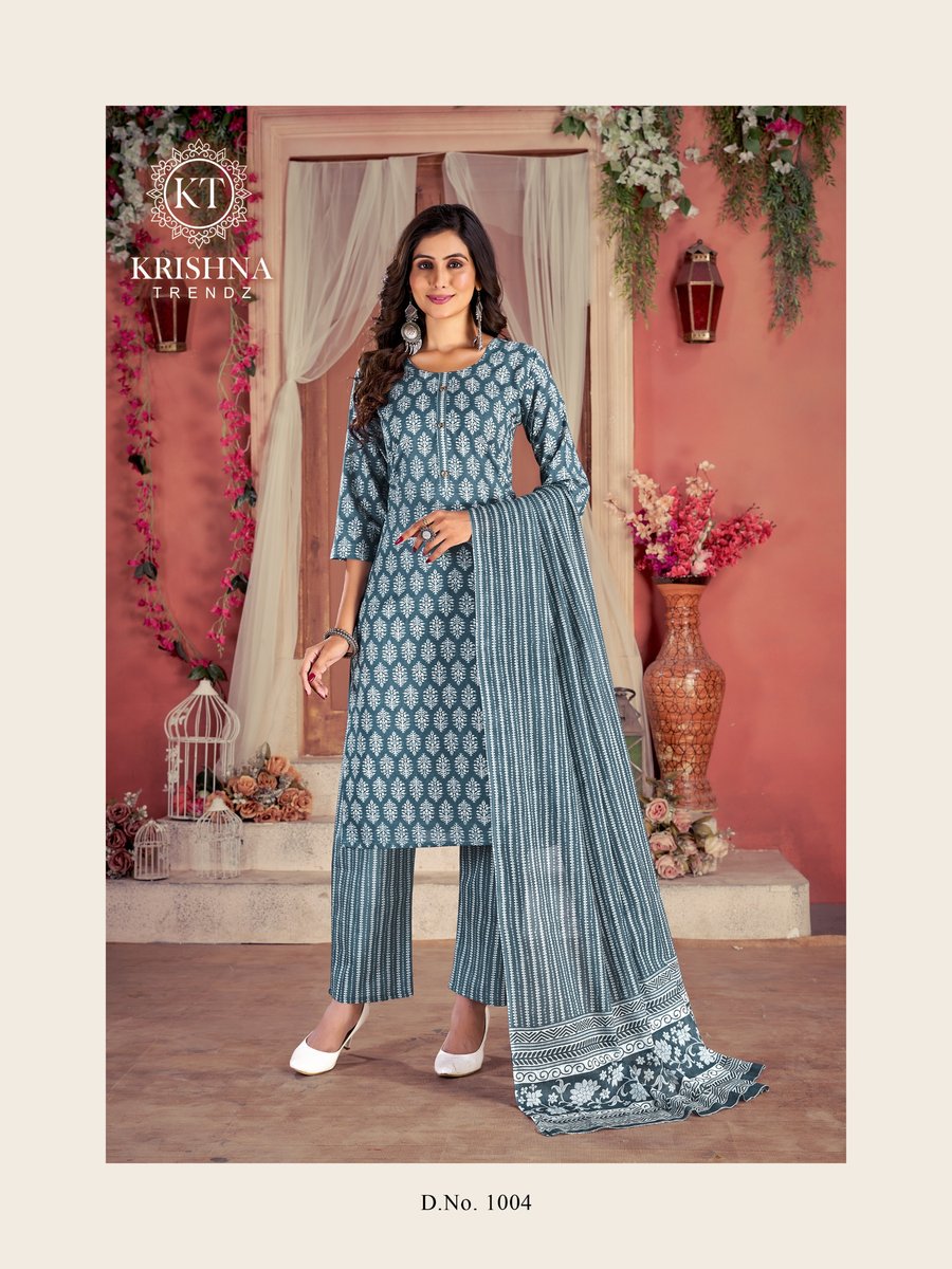 KRISHNA TRENDZ SUMER COTTON VOL-1 1001 TO 1007 4