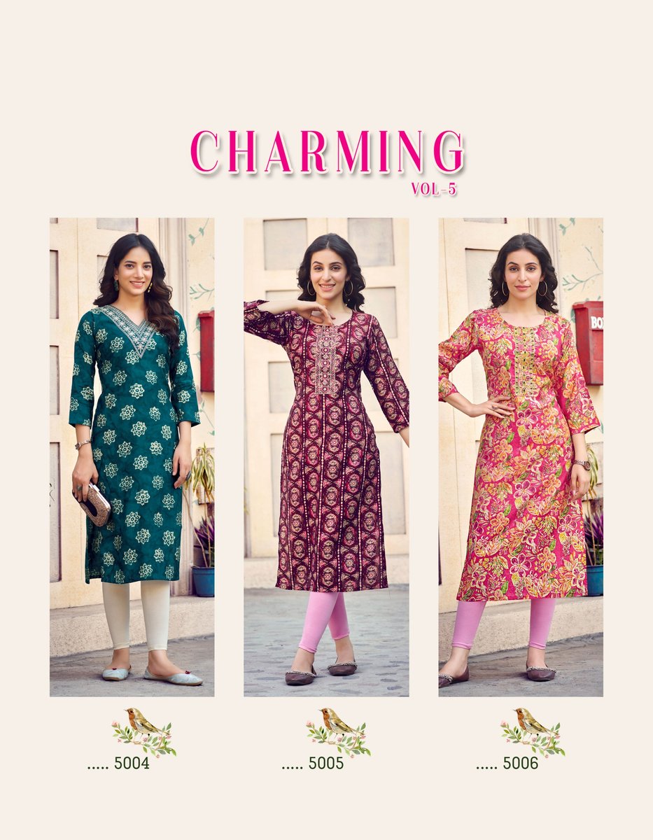 RADHIKA LIFESTYLE CHARMING VOL-5 5001 TO 5006 8