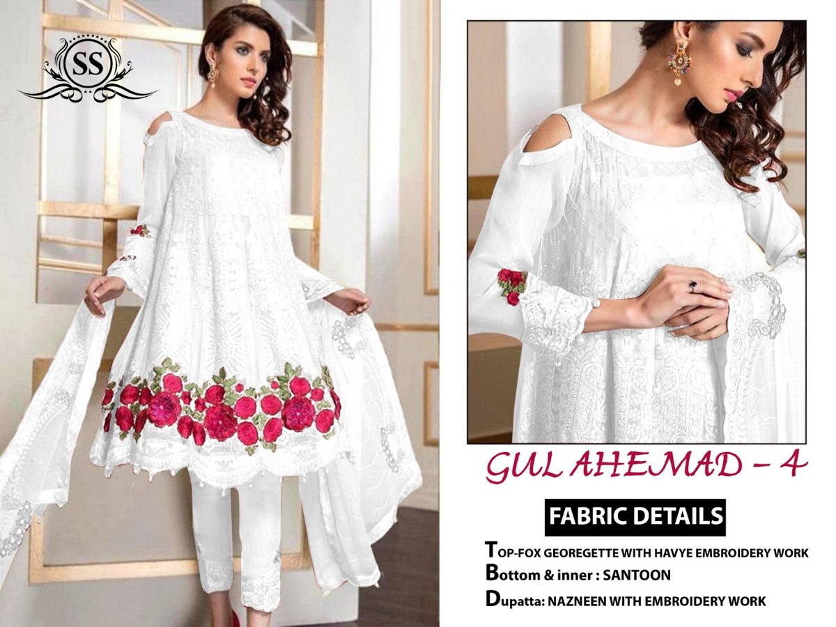 SS Gul Ahemad 04 Colors Dress Material 4