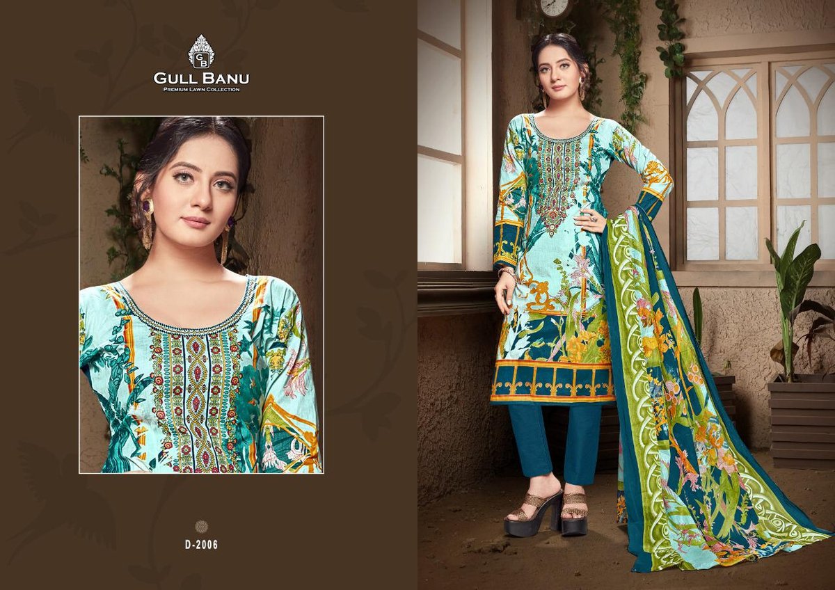 Gulbanu Vol-2 Premium Lawn Collection 2001-2010 Series 6