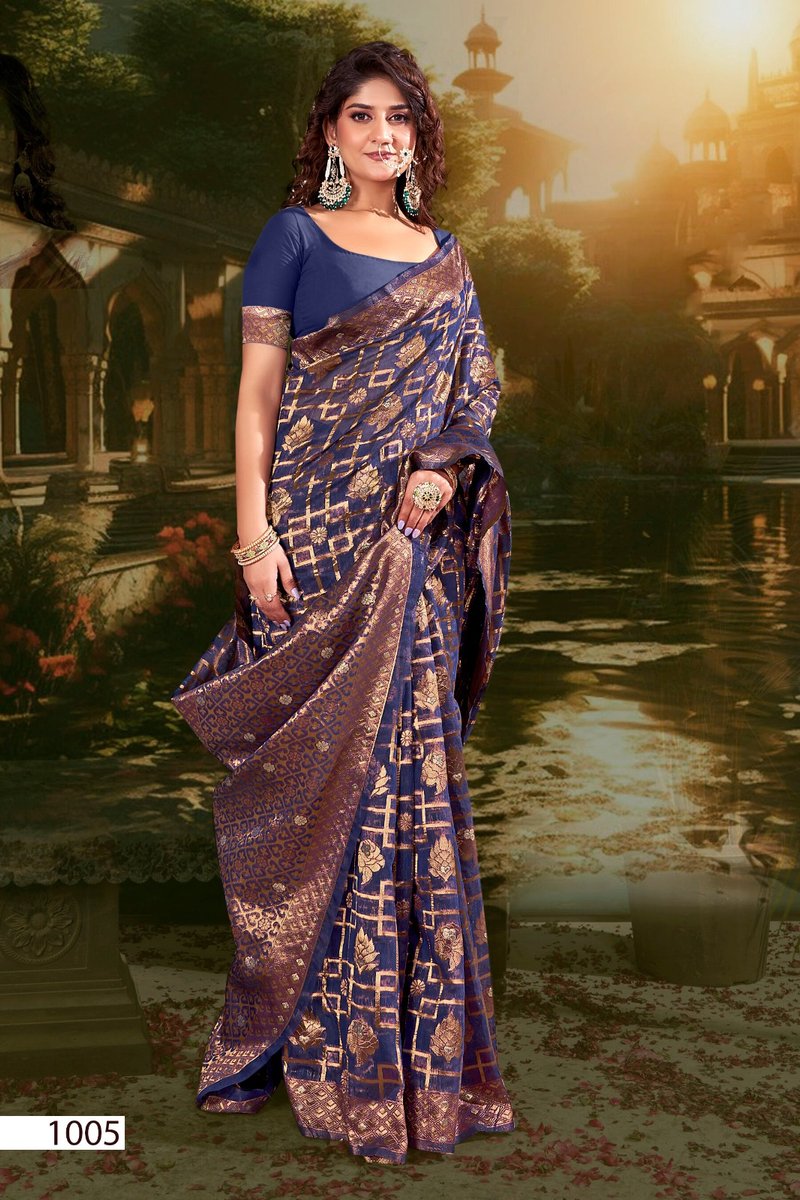 SAROJ SAREE GLAMOUR COTTON VOL-2 1001 TO 1006 5
