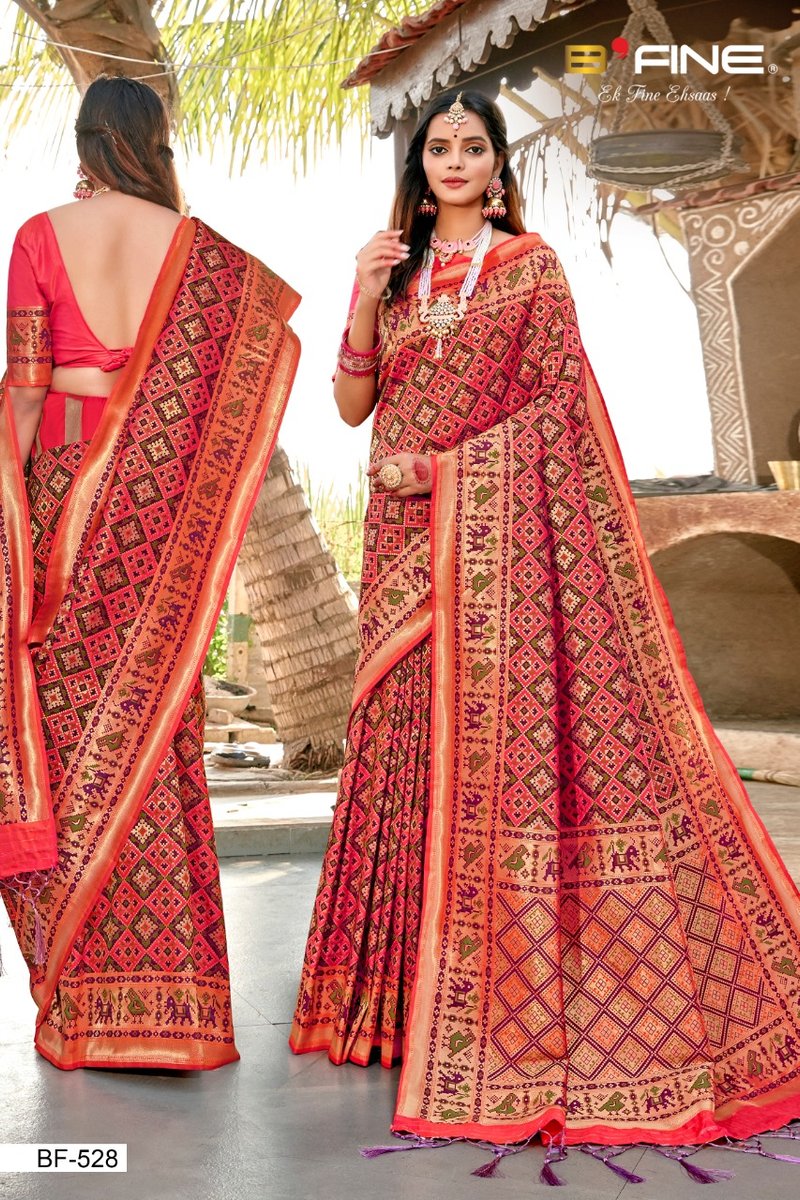 B Fine Saree Patola BF-524 to BF-535 Series 5