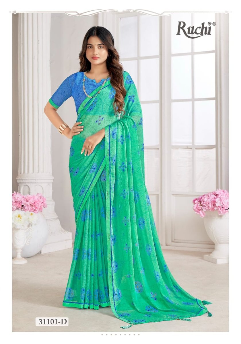 RUCHI SAREE VANILLA 31101-A TO 31103-D 4