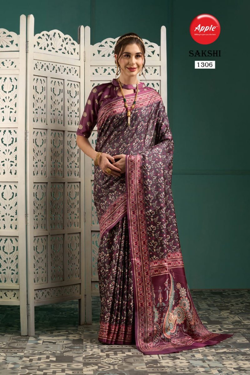Apple Saree Sakhsi Vol-13 1301-1308 Series 6