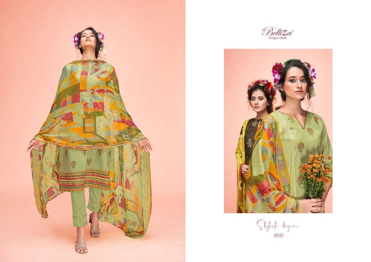 Belliza Designer Ahalya 599-001 to 599-010 Series 5