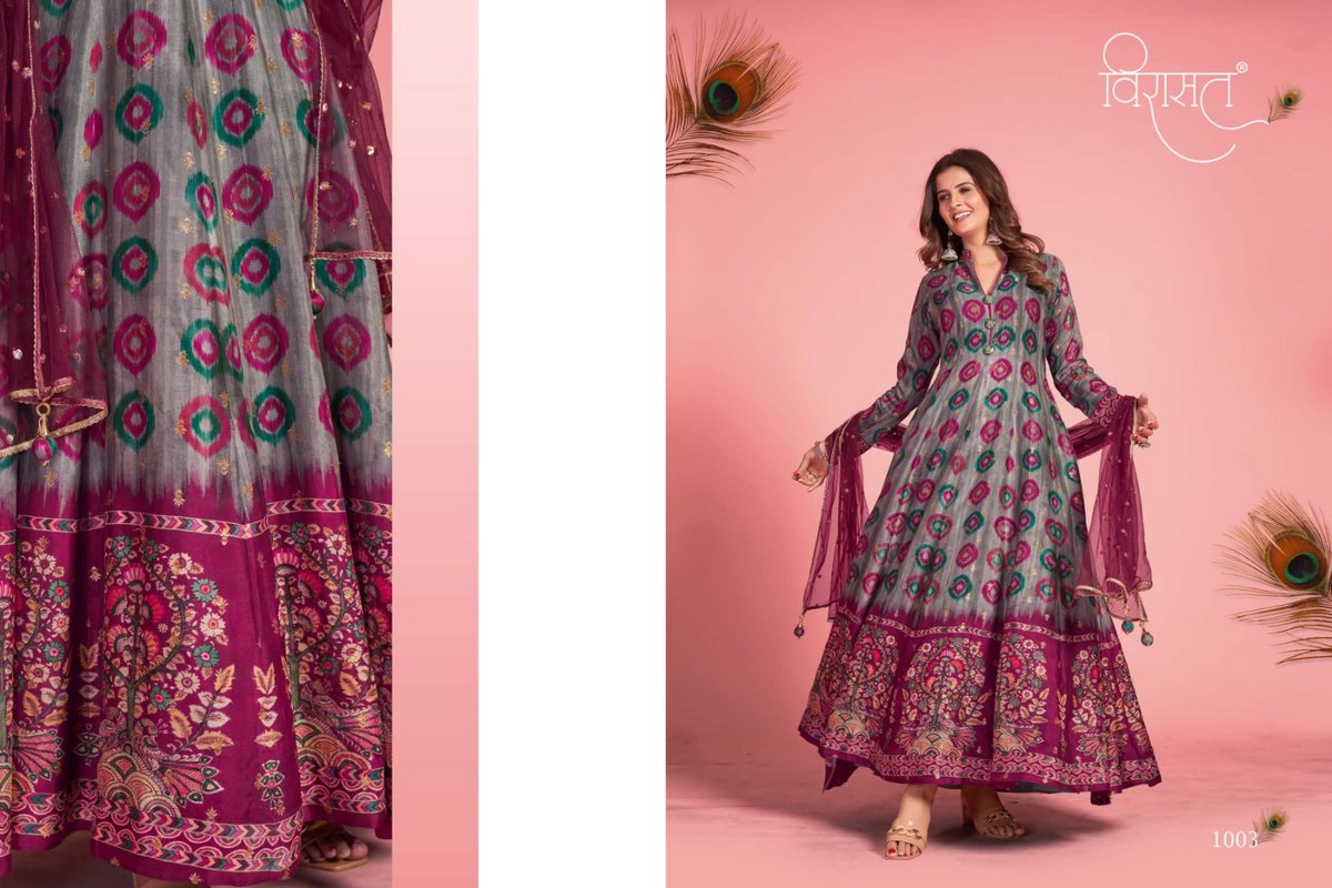Virasat Gowns Kalamkari 1001-1003 Series 3