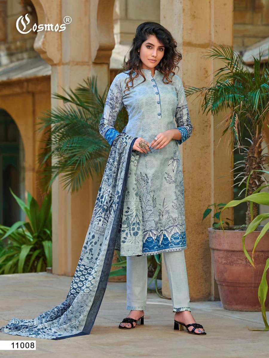 Cosmos Fashion Noor Printed Lawn Vol-2 11001-11008 Series 8