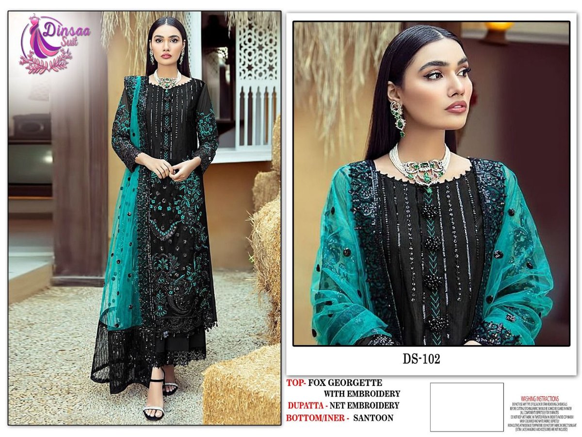 Dinsaa Suit DS-102 And DS-107 Design 1