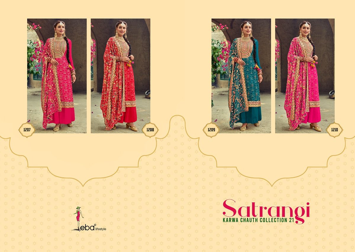 Eba Lifestyle Satrangi Karwa Chauth Collection 21 1207-1210 Series 5