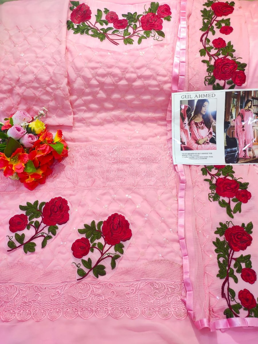 Gul Ahmad Passion Pink Salwar Suits 2